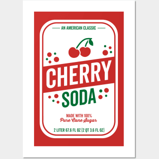 Cherry Soda Label Design Posters and Art